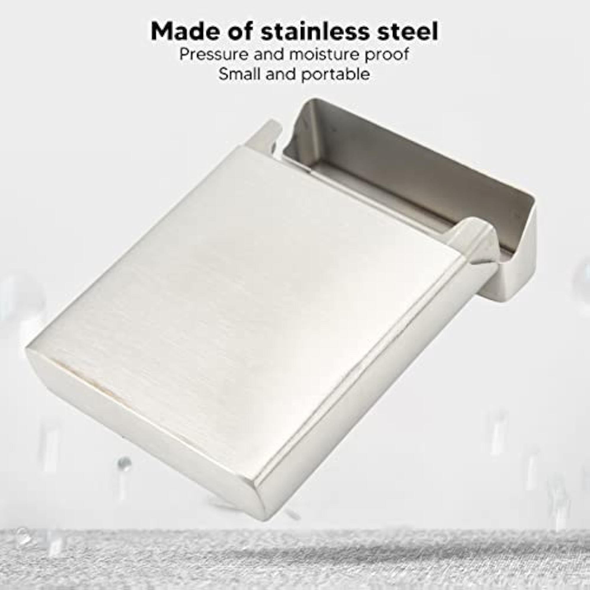 Stainless Steel Large Capacity Cigarette Holder Case